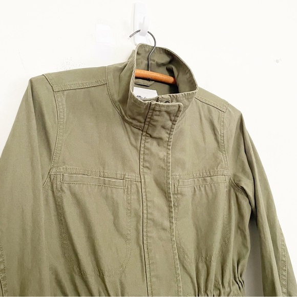 Madewell Dispatch Jacket Utility Military Olive Army Green Canvas Size Small - Picture 4 of 13